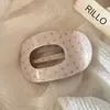 Presilha de Garra de Abalone Exquisita de Alta Qualidade para Mulheres, Grampo para Parte de Trás da Cabeça com Parte de Trás Plana, Confortável de Usar, Presilha para Cabelo Liso, Acessório de Cabelo Versátil