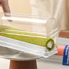 Caja de Empaque para Rollo Pequeño de Fresa Mini Rollo de Pastel Fruta Cortada Caja de Empaque Suiza Postre Panadería Casera