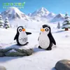 Musgo micro paisaje joyería pingüino padre e hijo muñeco DIY pequeños adornos multi-interior adornos