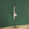 Arara de Roupas de Chão para Quarto Móvel Luxo Simples Cabideiro Tipo Poste Único Cabideiro Pequeno Doméstico Interno
