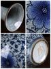 Vaso de Cerâmica Jingdezhen Antigo Porcelana Azul e Branca Semi-Pintada à Mão Estante Antiga Sala de Estar Arranjo de Flores Enfeites Acessórios Domésticos
