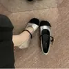 Zapatos Mary Jane de Moda Estilo Chanel para Mujer, que Aumentan la Altura, Bloques de Color, Punta Redonda, Corte Bajo, Modelo Nuevo 2026 con Suela Suave y Correa Única