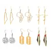 Pendientes de Acero Inoxidable Hip-Hop Transfronterizos Europeos y Americanos, Personalizados, Exagerados, Simples, Pendientes de Nicho, Pendientes, Regalos para Chicas al por Mayor