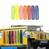 Grelha Central para Entrada de Ar em Malha de Favo de Mel Sete Cores para Jeep Wrangler 97-06