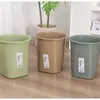 Cubo de basura para uso doméstico en sala de estar, dormitorio, cocina, baño, papelera de oficina de gran capacidad, almacenamiento, regalo impreso para regalar