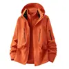 Chaqueta de Montañismo a Prueba de Viento e Impermeable para Pareja con Relleno Desmontable (Forro polar) Forro, Tres en Uno 0.05kg Juego de Piezas