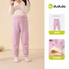 Leggings infantiles de Dudu para invierno, pantalones largos forrados de polar para niños, ropa cálida de invierno para niñas, ropa interior forrada de polar para bebé