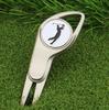 Nuevos suministros de golf, horquilla Guoling, herramienta para divot de golf, horquilla de bola de metal multifuncional/marcador de bola/marcador