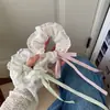 Nuevo Bucle para el Cabello Floral Colorido de Primavera y Verano Lazo para el Cabello Estilo Ballet Lazo para el Cabello de Cinta Encaje Dulce Sentido de Alta Gama Cuerda para el Cabello Banda Elástica Accesorios para el Cabello