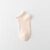 Calcetines Cortos de Verano para Mujer, Calcetines de Algodón Finos Transpirables Sencillos, Calcetines Blancos Pequeños con Borde Enrollado Suelto, Boca Ancha, No Constrictivos, Calcetines Tipo Barco Lisos para Niñas
