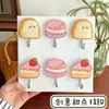 Gancho Creativo para Tostadas de Postre sin Marca para Uso Doméstico, Impermeable, Gancho Adhesivo sin Taladro, Lindo Gancho Decorativo de Pared