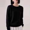 Suéter de punto básico de cuello redondo listo para usar de primera línea para mujer, nuevo y elegante top versátil para otoño e invierno 2026 para mujer, venta al por mayor