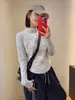 Nova Roupa de Proteção Solar Respirável de Seda Gelada para Mulheres, Jaqueta Fina de Manga Curta Slim Fit com Gola Alta para Esportes ao Ar Livre, Refrescante e de Secagem Rápida para Yoga