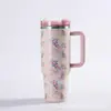 Taza Termo Portátil para Exteriores de Doble Capa al Vacío Stanley para Coche de Gran Capacidad con Asa y Popote, Cruzada de Fronteras Amazon