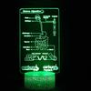 Luz Noturna 3D Transfronteiriça Acrílico Criativo Gestos do Corpo Humano Enfeites Luminária de Mesa Base Rachada Luz Noturna Colorida por Toque