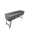 Parrilla BBQ Soldadura Completa Engrosada con Soporte Comercial Caja para Brochetas de Cordero Parrilla de Carbón para Exteriores con Soporte Set Portátil