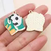 Fútbol Copa del Mundo Deporte Colgante de Aceite Goteante Accesorios de Joyería de Aleación DIY Colgante de Collar Llavero Insignia Conmemorativa