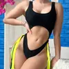 Moda Praia Bikini Sexy Peça Única Vazado Novo Comércio Exterior Transfronteiriço Europeu e Americano 2438