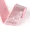 Fita de seda pura com fios de ouro desfiados para amarrar buquê de mão de casamento esvoaçante borla laço de embalagem para caixa de presente de casamento