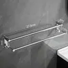 Toallero de baño doble sin taladro de acero inoxidable para colgar en el inodoro, colgador de almacenamiento multifuncional para toallas de baño