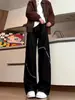 Jeans de Marca Tendência Estilo Americano para Homens Modelo Novo 2026, Calças Wide-Leg que Alongam as Pernas, Calças Retas Relaxadas Retro Roupa Masculina