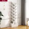 Estantería pequeña en forma de árbol de suelo para dormitorio, gabinete de sala de estar, estante de almacenamiento para el hogar, estantería estrecha creativa de varias capas