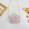 Bolsa Infantil Menina 2026 Moda Bolsa de Ombro Desenho Pérola Elsa Princesa Bolsa Transversal Mini Carteira