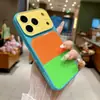 Funda de Teléfono Estilo Europeo y Americano, Bloques de Color Personalidad, Dopamina, Transformación Instantánea, Adecuada para iPhone 17 Pro Max, 18 Pro, Cobertura Total, 16/15