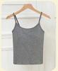 Camisola de espalda descubierta de belleza nueva 2024 para mujer con almohadilla para el pecho, copa fija, ropa interior y exterior, ropa interior ajustada que combina con todo.