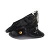 Sombrero Policial Octogonal de Cuero Negro Sombrero de Juego de Roles para Adultos Accesorios Sombrero de Uniforme Fiesta Damas Exportación Sombrero Europeo y Americano