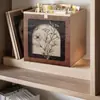 Estantería de acero para biblioteca doméstica, estante de almacenamiento de pie, estantería para niños, estante de almacenamiento de hierro integrado para sala de estar montado en la pared