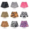 Pantalones Casuales Nuevos de Verano para Adolescentes, Shorts Deportivos Sueltos de Cintura Media, Shorts Finos Versátiles Transpirables con Estampado de Leopardo Modernos