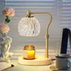 Lámpara para derretir cera con tubo curvo de altura ajustable y base de madera maciza, lámpara de mesa decorativa sin llama para fragancia, directo de fábrica, lámpara de vela de aromaterapia