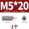 Aço Inoxidável 304/316 Soquete Sextavado Ponta Afiada Parafuso de Fixação Cabeça Cega para Máquina M4M5M6M8M10