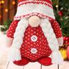 Gorro de punto a rayas navideño transfronterizo, muñeco Rudolph para pareja, muñeco sin rostro, adornos para decoración del hogar