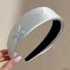 Diadema retro de corona alta para mujer, simple y elegante, diadema de ala ancha que no estrangula el cabello, accesorio para el cabello de moda estilo coreano
