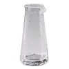 Nuevo juego de copas de vino de vidrio estilo japonés transparente, una jarra tres copas, patrón martillado, juego de vino para vino blanco, venta al por mayor y al por menor de fábrica