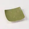 Glaseado de Minerales Rocosos Mandarina Verde Pequeña Posavasos Cuadrado de Cerámica Posavasos Salpicado Naranja Verde Posavasos Aislante Bandeja para Té Taza y Platillo Antiescaldado Estilo Chino