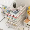 Portadocumentos Vertical Multicapa para Debajo del Escritorio Estante de Almacenamiento de Documentos de Oficina Artefacto de Almacenamiento para Estación de Trabajo con Ruedas