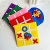 Tablero de Ajedrez de Cuadrícula Nueve Cuadrados Mini Fieltro Transfronterizo Juguete Educativo de Desarrollo Infantil Rompecabezas Cuadrícula de Fieltro Juego de Tres en Raya