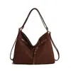 Nova Bolsa de Camurça Transfronteiriça, Bolsa Transversal, Grande Capacidade, Bolsa Commuter Retro Fosca para Mulheres, Bolsa de Ombro de Alta Qualidade, Bolsa de Braço