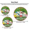 Fabricantes de origen transfronterizos Sanrio estampado falda para árbol de Navidad decoración navideña encantador delantal para base de árbol personalizable