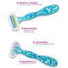 Cuchillo Manual para Depilar el Cabello Pearl Max Depiladora para Mujer Tira Lubricante Hoja de Tres Capas Depiladora para el Vello Corporal