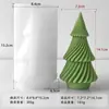 Vela perfumada para árbol de Navidad transfronteriza, adorno de yeso, molde de silicona