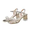 Zapatos de Tacón Alto Transparentes con Perlas Pequeñas Estilo Francés para Mujer, Nuevos de Moda Verano 2026 Sandalias Versátiles Cómodas
