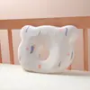 Almohada moldeadora para bebé transfronteriza, almohada redonda para recién nacidos contra desalineación de la cabeza, corrección de la forma de la cabeza del bebé, almohada de oso exportable