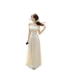 Conjunto de vestido de punto off-shoulder estilo francés para mujer, conjunto de dos piezas elegante de top ajustado y falda larga de verano