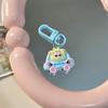 [XZ] Coche de Dibujos Animados Tela Tela Llavero Colgante Lindo Corazón de Niña Accesorios Colgantes para Mochila Regalo para Novia