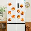 El Más Vendido de Amazon Parche de Vidrio para Cara de Fantasma de Halloween Cabeza de Calabaza Imán Suave Magnético para Refrigerador Venta Directa de Fábrica