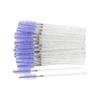50 Piezas/Paquete Cepillo de Pestañas Desechable con Varilla de Cristal Cabello de Nailon Pincel de Maquillaje Injerto de Pestañas Rizo de Pestañas Maquillaje de Cejas